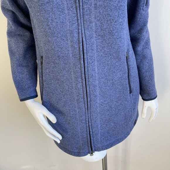 L.L.Bean Sweater Fleece Jacket Coat Long Hoodie Size Small Cozy Comfy Casual - Picture 3 of 13